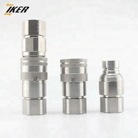 Raccord rapide hydraulique FF à face plate femelle NPT, compatible PARKER FE pour mini-excavatrices et machines d'entretien
