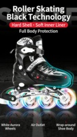 Patins à roues alignées professionnels Ruidongle pour slalom et freestyle, ajustables, pour figures plates et décoratives, usage spécial pour l'entraînement des entraîneurs