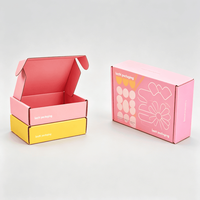 Individuelle Bedruckte Rosa-Rote Bekleidungsboxen Wellpappe-Versandbox Schuh- und Kleidungsbox Verpackung mit Logo