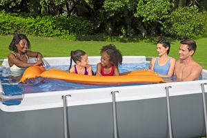56629 2.82m X 1.96m X 84cm <strong>Rectangular</strong> Steel Metal Frame PVC Inflatable Family Use <strong>Pool</strong> - Product Image 5
