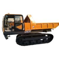 Mini-dumper sur chenilles LXYS-11 de 1 tonne pour la construction et l'agriculture