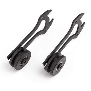 Kit de Herrajes para Puertas Corredizas de Granero WEKIS, de Acero y Latón Resistentes, con Tornillos, Insonorizados, de Baja Holgura, para Cocina Exterior - Product Image 6