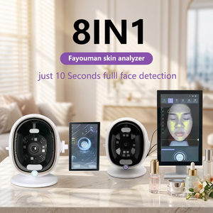 Détecteur cutané intelligent de bureau à 8 spectres lumineux, capture des détails cutanés avec grossissement 50X, analyse des pigments, de l'acné, des rides, du sébum et des pores, pour usage en salon - Product Image 1