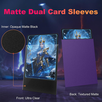 Protège-cartes à finition mate, pochettes transparentes de haute qualité pour cartes TCG, ajustement parfait