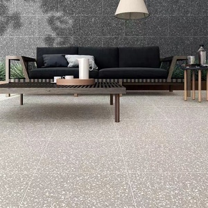 Gạch Terrazzo Sàn Nhà Bếp Cửa Hàng Nhà Hàng Mộc Mạc Bằng Sứ Xi Măng Màu Xám Trắng Hoàn Thiện Mờ 600X600 - Product Image 4