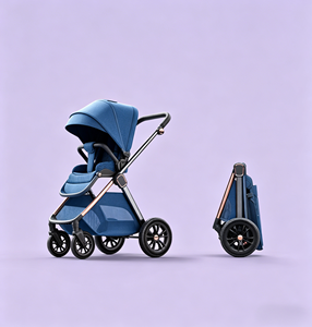 Passeggino 3-in-1 di Lusso in Lega di Alluminio Pieghevole, Carrozzina Multifunzionale con <span class=keywords><strong>Seggiolino</strong></span> <span class=keywords><strong>Auto</strong></span> per Bambini da 0-3 Anni - Product Image 4