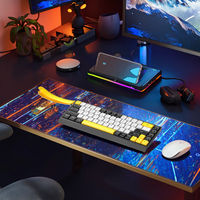 Teclado Mecánico Compacto Premium 65% de 87 Teclas, Tri-Modo BT 2.4G Tipo-C RGB Programable para Juegos, Windows OEM