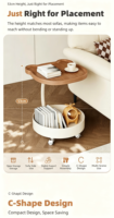 Table d'appoint en forme d'ours, table basse de salon, rangement mobile, durable, moderne, minimaliste, écologique, meubles de maison décoratifs