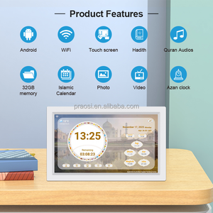 Nuevo Reproductor de Corán de Pared con Diseño Moderno, Colección de Hadíth, Gran Tamaño, Android, Wifi, Reloj Digital Inteligente con Adhan y Calendario, Pantalla Táctil de 21.5 Pulgadas - Product Image 4