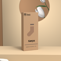 Cajas de Papel Kraft para Calcetines y Ropa Interior con Logotipo al por Mayor, Cajas de Embalaje de Papel Kraft con Ventanas