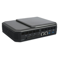 Mini PC con Cuatro Pantallas, Windows 11, DDR5, M.2 NVME SSD, Computadoras con IA para el Hogar y la Oficina, Mini PC para Juegos con Ventilador, GDDR6
