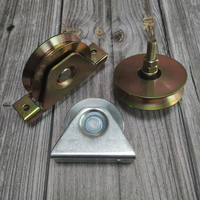 Roue de porte coulissante à roulement unique, Support interne de haute qualité, avec rainure en U/V/Y