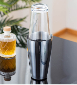 Ventes d'usine Coupe design de luxe Cocktails faits <span class=keywords><strong>maison</strong></span> Martins Boston <span class=keywords><strong>Shaker</strong></span> à cocktail Verre transparent - Product Image 6