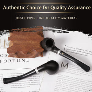 Yiwu Futeng काले राल क्लासिक छोटे तंबाकू पाइप थोक हस्तनिर्मित तम्बाकू धूम्रपान पाइप - Product Image 2