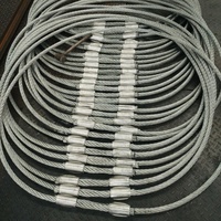 Sangle en câble métallique à verrouillage sans fin - Double manchon en aluminium galvanisé