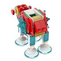 MOC2084 Película Espacial de Navidad, Robot AT-AT de la Guerra de las Galaxias, Bloques de Construcción para Armar, Regalo de Halloween para Niños, 104 Piezas