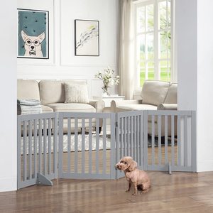 Grand parc d'extérieur en bois <span class=keywords><strong>pour</strong></span> animaux de compagnie Porte rétractable Cage Clôture <span class=keywords><strong>pour</strong></span> chiens et chats avec fermeture à bouton - Product Image 6