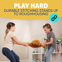 Coussin lesté et animal en peluche personnalisé FRIENDLY CUDDLE pour enfants et adultes - Super doux en peluche, doublure en coton PP, soulagement du stress