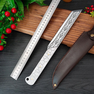 Yangjiang kitchen <b>knife</b>, one-piece steel <b>handle</b>, multi-purpose <b>knife</b> for chopping <b>bones</b>, patterned outdoor <b>knife</b>, portable - Product Image 1