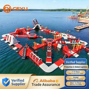 Ceyu <span class=keywords><strong>Parc</strong></span> aquatique gonflable géant commercial avec parcours d'obstacles <span class=keywords><strong>et</strong></span> toboggan aquatique flottant pour <span class=keywords><strong>lac</strong></span>, équipement de jeu pour <span class=keywords><strong>parc</strong></span> - Product Image 4