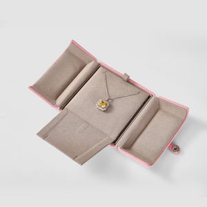 FANXI Double Door Open Jewelry <b>Box</b> Velvet Ring <b>Earring</b> Pendant Necklace <b>Gift</b> <b>Box</b> Jewelry Packing <b>Box</b> - Product Image 4