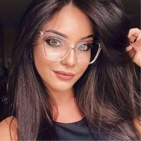Gafas de Sol de Ojo de Gato con Estampado de Leopardo Retro Vintage para Mujer, Montura Metálica Grande, Gafas Ópticas Modernas con Lentes AC para Adultos