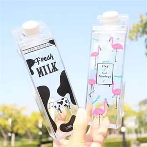 1000Ml <b>Acrylic</b> Transparent Milk Water Bottle 500Ml BPA <b>Clear</b> Milk <b>Box</b> Carton Bottle - Product Image 5