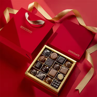Boîtes cadeaux en carton rigide de luxe faites à la main pour chocolats et bonbons, avec séparateurs, tailles personnalisées, vente en gros