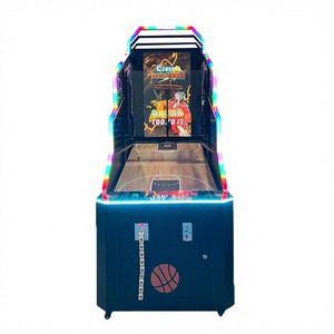 Machine d'arcade de basketball de rue d'intérieur NINIX avec paniers de 55 pouces, 220V/110V, 1 joueur, noir, garantie carte mère 1 an, 200kg - Product Image 1