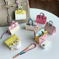 Prix attractif, sac mini en cuir PU de haute qualité et durable, porte-clés, sac de rangement, pendentif pour accessoires de clés