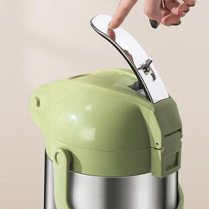 Jarra Térmica <span class=keywords><strong>Jeko</strong></span>&<span class=keywords><strong>Jeko</strong></span> de 3L con Recubrimiento de Vidrio Rojo, Dispensador de Café con Bomba, Regalo Empresarial, Botella de Vacío - Product Image 5
