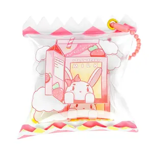 Paran Custom Printed Ihr Design Acryl Schlüssel bund Großhandel Acryl Charm Japanische Anime Figur Kunststoff Clear Candy Schlüssel bund
