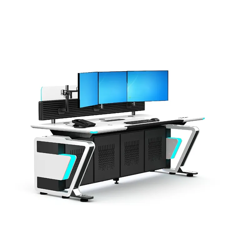 Escritorios de sala de control industrial Kehua Fuwei, consola de operador, centro de comando virtual, estación de trabajo, consola de ordenador, escritorio