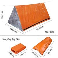 Tente de tube jetable d'urgence pour voyage