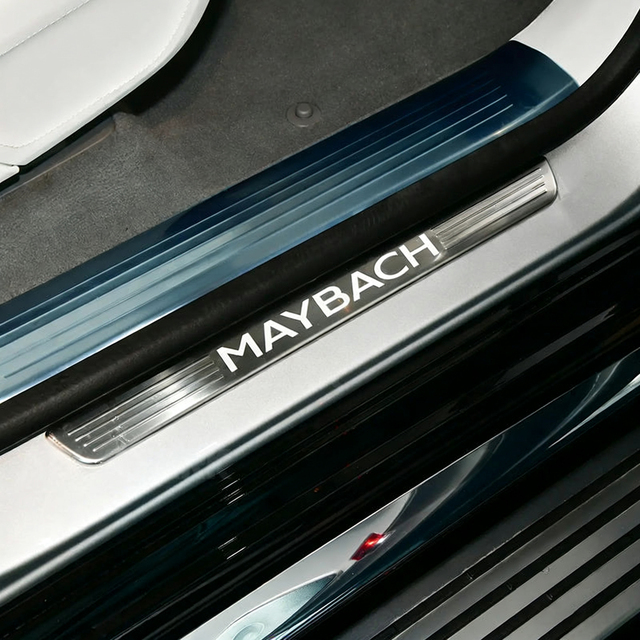 Hot Selling Auto Car Carbon Fiber Aluminum Interior Accessories Door Sill Protection Strip for  Mercedes Maybach
