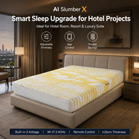 Matelas intelligent moderne, écologique, à dureté réglable, avec 2 airbags et ressorts ensachés respirants, pour la maison, l'hôtel, la chambre à coucher, OEM