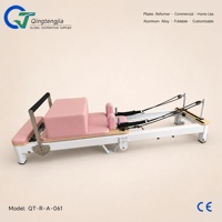 Reformer de Pilates Commercial en Aluminium Durable, Couleur Personnalisée, Multifonctionnel, Écologique, Pliable et Portable