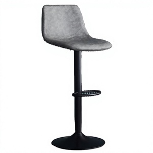 Tabourets de bar modernes et minimalistes en cuir PU, pivotants à 360°, avec pieds dorés, pour bar, cuisine, salle à manger, salon, usage commercial - Product Image 4