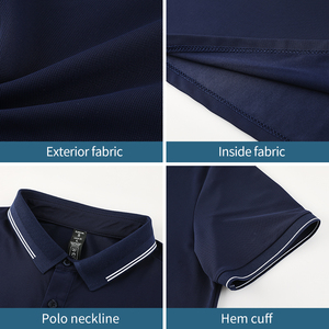 Tùy Chỉnh Thời Trang Chống Nhăn Thể Thao Polo Áo Sơ Mi Mới Phổ Biến Ngắn Chạy Thể Thao Golf T-Shirts Dệt Thêu Mô Hình Rắn - Product Image 3