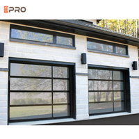 Prix sur les portes Amarr en verre 16X7 18X8 transparentes, portes coulissantes latérales en plexiglas et fibre de verre, portes de garage commerciales d'occasion