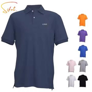 Chemises de golf pour hommes Sifot en polyester tricoté, anti-transpiration, anti-plis, avec impression de logo personnalisé par sublimation – Vente en gros - Product Image 1