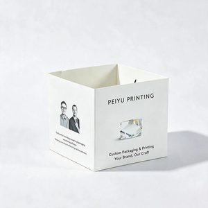 Boîtes d'emballage à ouverture supérieure en papier, forme carrée ou <span class=keywords><strong>cube</strong></span>, impression de logo personnalisée pour présentoir de bougies, conception de forme personnalisée - Product Image 2