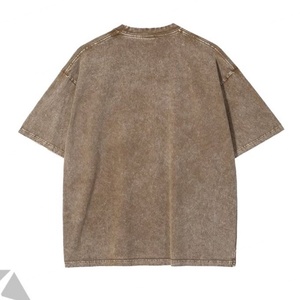 เสื้อยืดโอเวอร์ไซส์ผ้าคอตตอน 100% พิมพ์ลายดิจิตอลแบบวินเทจฟอกสี ทรงใหญ่ น้ำหนักมาก เป็นมิตรกับสิ่งแวดล้อม แห้งเร็ว สำหรับผู้ชาย - Product Image 6