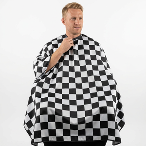 Prix d'usine – Cape de coiffure personnalisée Inyint, confortable, en polyester, imperméable et antistatique pour hommes, ajustable - Product Image 1