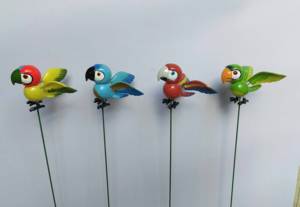 Fabriek Plastic Ambachtelijke Vogels Werf Kunst Kolibrie Ornament Tuin Staak - Product Image 2