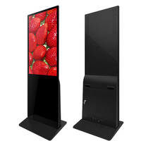 Ecran de publicité lcd TFT 55 pouces, support de sol pour affichage de portrait professionnel à affichage numérique led, haute qualité