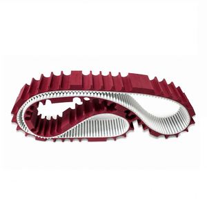 Nb Polyurethane Rubber Timing Belt OEM Customizable Thickened Red Semi-circular Groove Anti-slip Wear-resistant 1 Year Warranty - Product Image 3