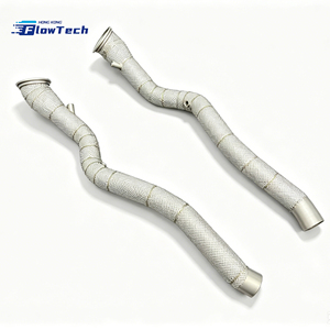 Tubo de Escape de Alto Flujo de Acero Inoxidable 304 para Ferrari 812 F12 F140 6.5L 6.3L V12, Mejora de Escape para Carreras con Protector Térmico - Product Image 1