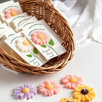 Bougie flottante parfumée en forme de marguerite avec pétales colorés et fleur douce, bougies décoratives pour la décoration de l'eau de bain