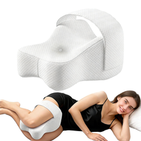 YUE RISE Coussin orthopédique ergonomique en mousse à mémoire de forme pour les jambes, idéal pour dormir sur le côté, soulageant la sciatique et les douleurs à l'articulation de la hanche, avec entrejambe ergonomique pour la grossesse